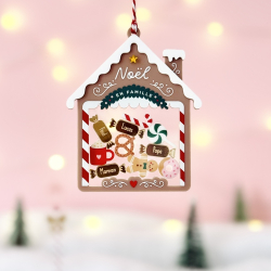 Boule de Noël Maison de pain d'épices