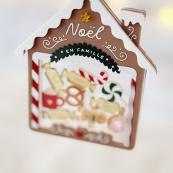 Boule de Noël Maison de pain d'épices