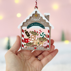Boule de Noël Maison de pain d'épices