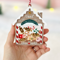 Boule de Noël Maison de pain d'épices