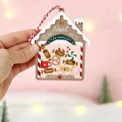Boule de Noël Maison de pain d'épices