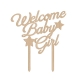 Cake topper baby shower welcome baby girl