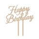 Cake topper anniversaire happy birthday calligraphie