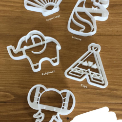 Emporte-pièces animaux pour anniversaire enfant