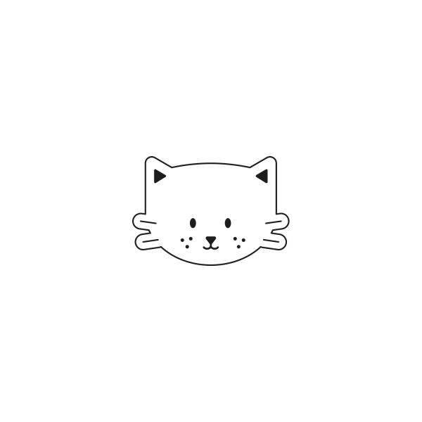 Emporte-pièce tête de chat