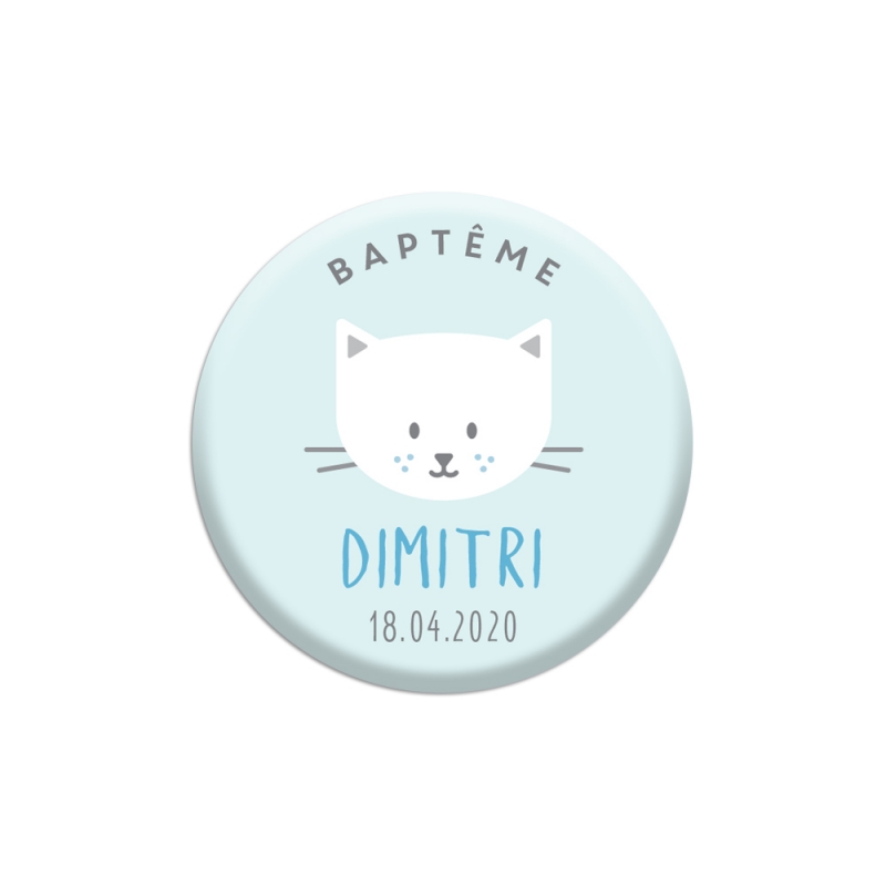 Badge Chat - Cadeau chat