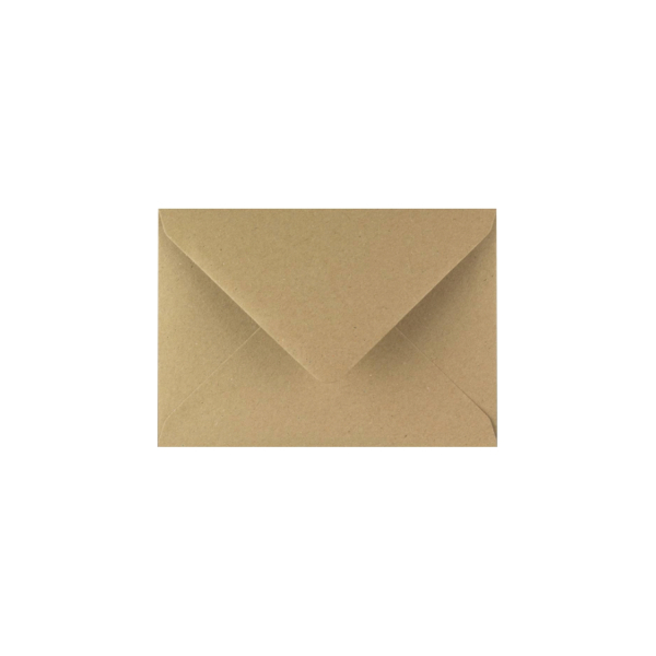 Enveloppe standard kraft pour invitation anniversaire