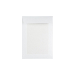 Enveloppe blanche dos cartonné pour faire-part