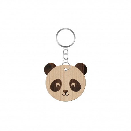 Porte-clé personnalisable tête de panda 