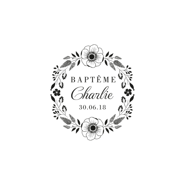 Boîte à bijoux personnalisable couronne estivale baptême