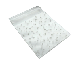 Sachet à confiserie semi-opaque à pois blanc