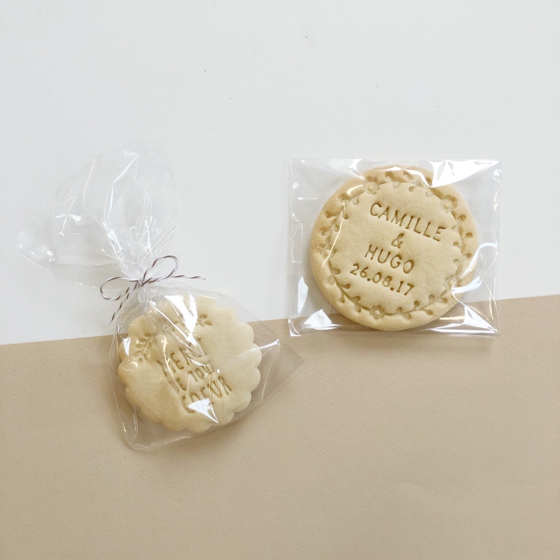 Sachet confiseries transparent fond carton  Emballage biscuits, bonbons -  Les Toqués des Boîtes