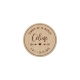 Badge en bois personnalisé témoin mariage