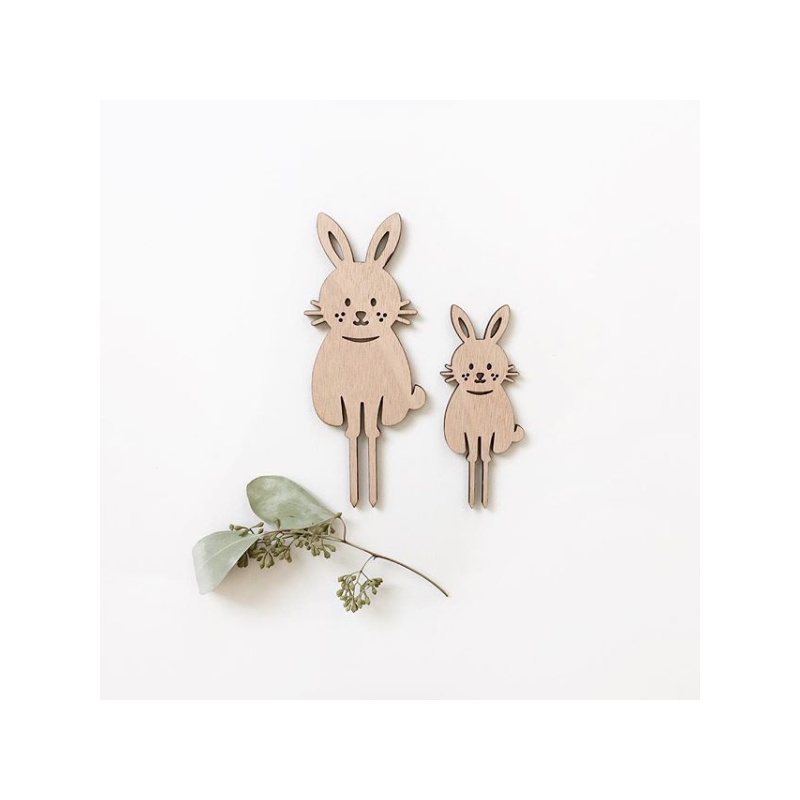 Cake topper anniversaire thème lapin - Print Your Love