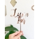 Cake topper anniversaire âge prénom plexiglas rose gold