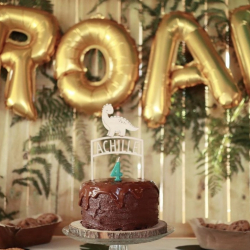 Cake topper dino party anniversaire enfant