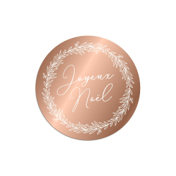 Dessous de verre plexiglas miroir rose gold, décoration table de Noël