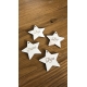 Marque-places étoiles personnalisés en bois