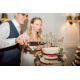 Cake topper mariage en bois personnalisé