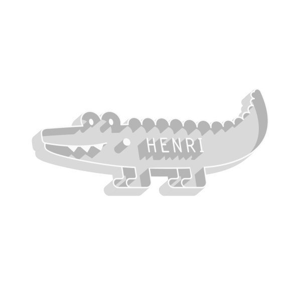 Emporte-pièce original en forme de crocodile thème jungle