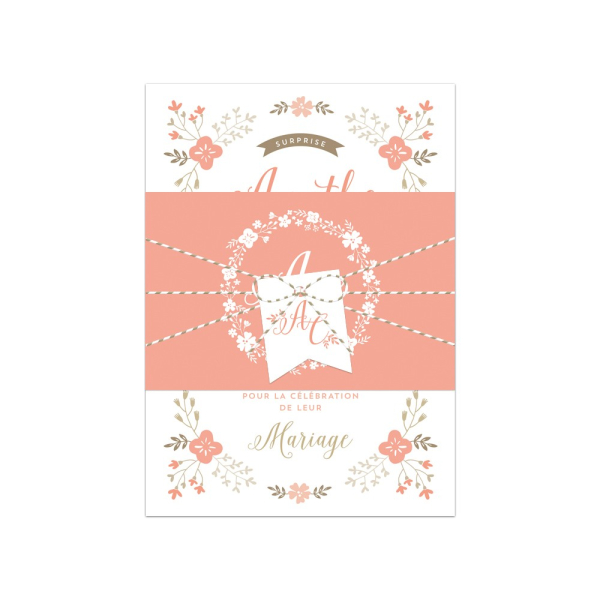 Échantillon invitation mariage Jardin Champêtre
