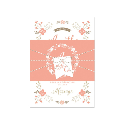 Échantillon invitation mariage Jardin Champêtre