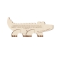 Invitation anniversaire personnalisée en bois crocodile thème safari