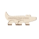 Faire-part naissance en bois en kit thème savane crocodile