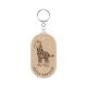 Porte-clef parrain personnalisé thème savane girafe