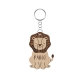 Porte-clés en bois personnalisé forme lion cadeau naissance