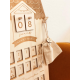 Joli calendrier de l'Avent en bois modèle maison de campagne