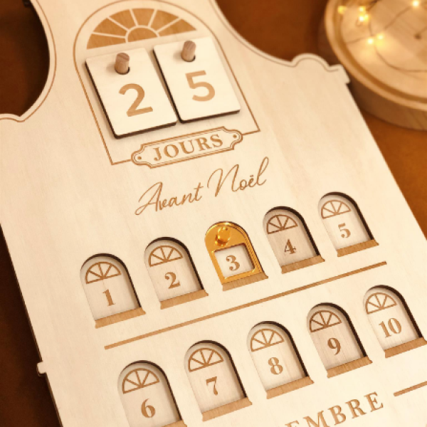 Calendrier de l'Avent original, décoration de Noël maison hollandaise