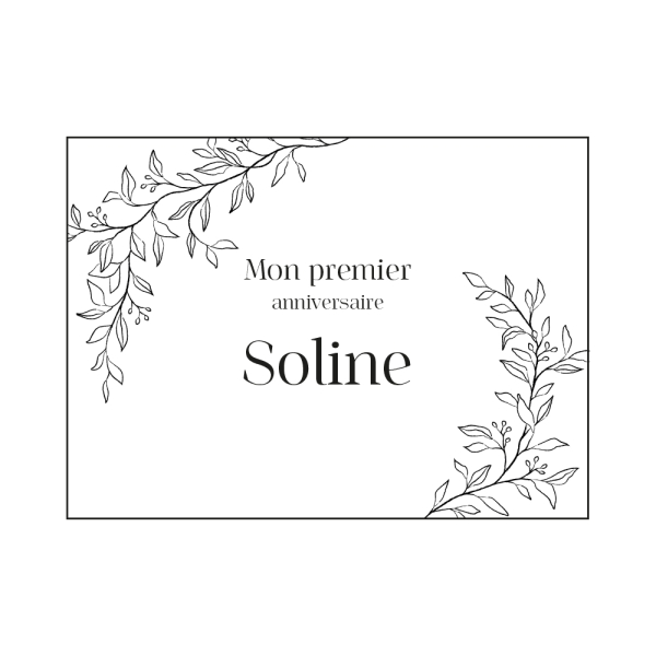 Coffret souvenir premier anniversaire, boîte en bois personnalisée
