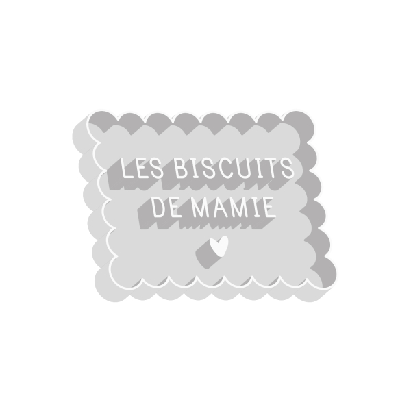 Emporte-pièce original Les biscuits de Mamie, cadeau fête des grand-mères