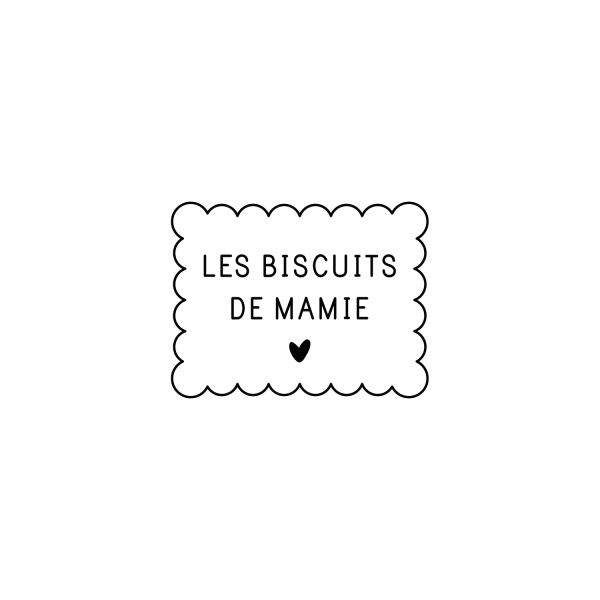 Cadeau grand-mère, emporte-pièce sablés Biscuits de mamie