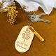 Porte-clés en bois personnalisé grand-mère