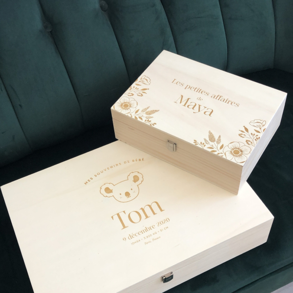 Coffret de naissance personnalisé, cadeau naissance original