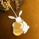 Cadeau de Pâques personnalisé, décoration lapin pour arbre