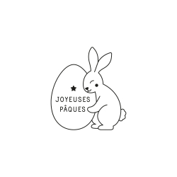 Emporte-pièce Pâques pour sablés lapin et son oeuf