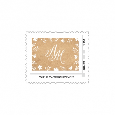 Fichier pour personnaliser vos timbres mariage avec vos initiales