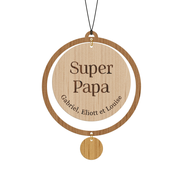 Bijou de voiture personnalisé, cadeau papa original