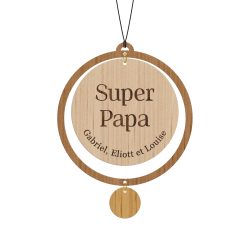 Bijou de voiture personnalisé, cadeau papa original