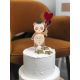 Cake topper bois personnalisé anniversaire panda