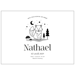 Coffret de naissance en bois, souvenirs bébé à personnaliser