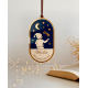 Boule de Noël personnalisée Nuit céleste enfant voie lactée