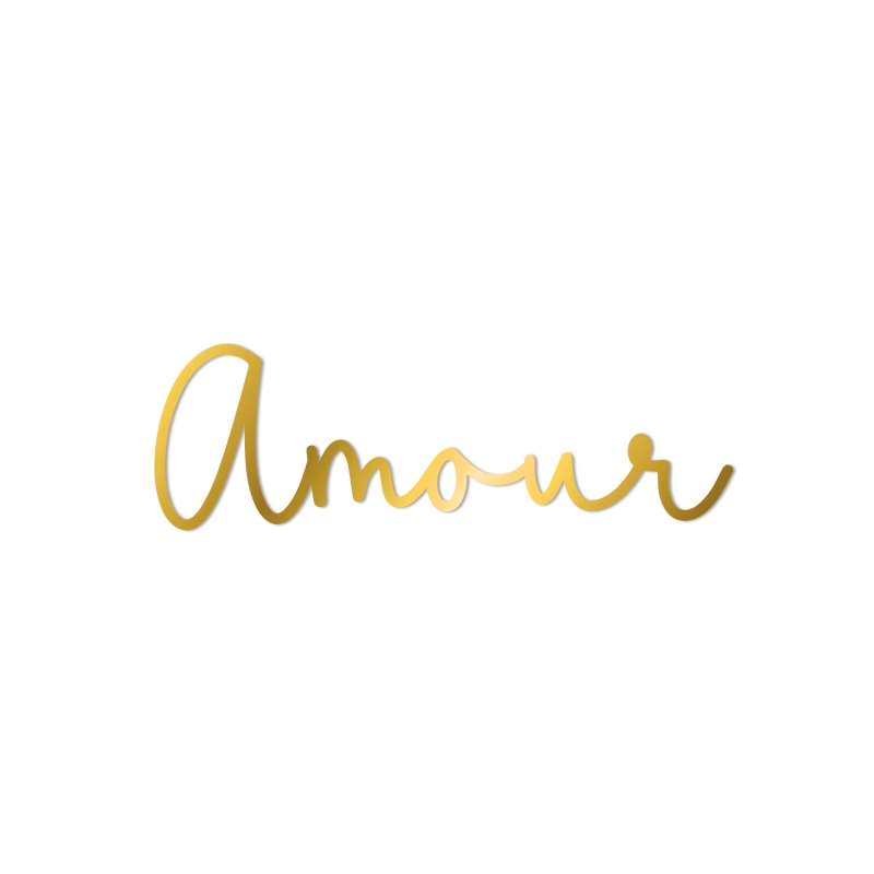 Mot Amour, décoration murale calligraphie - Print Your Love