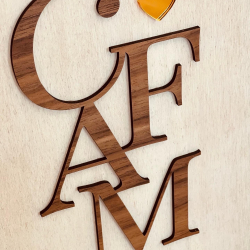 Initiales décoratives en bois à personnaliser, cadeau famille