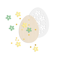 Kit oeuf de Pâques à fleurs, loisir créatif enfant