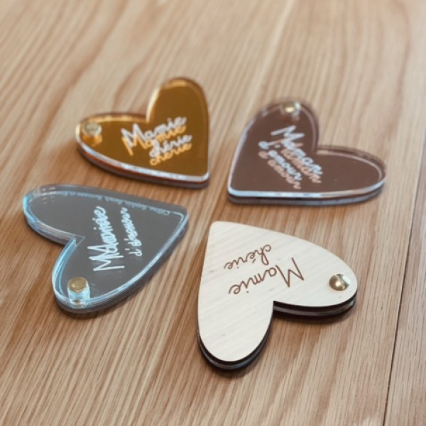 Miroir de poche à personnaliser cadeau mamie