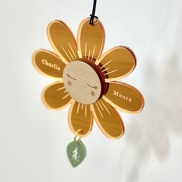 Cadeau mère-veilleuse fête des mères, bijou marguerite